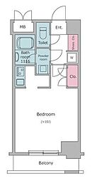 レジディア九段下 ワンルームの間取図画像