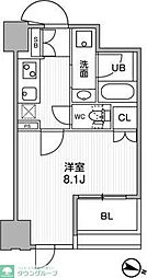 東神田テラスレジデンス 1Kの間取図画像