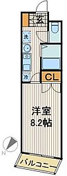 ステージファースト神田 1Kの間取図画像
