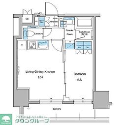 ルフォンプログレ秋葉原マークス 1LDKの間取図画像
