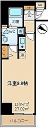 プロスペクト日本橋本町 ワンルームの間取図画像