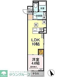 セレスティア京島 1LDKの間取図画像