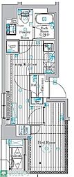ミライズ錦糸町マーロ 1DKの間取図画像