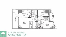 デュフレ南千住 3LDKの間取図画像