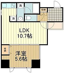 レジディア文京千石 1LDKの間取図画像