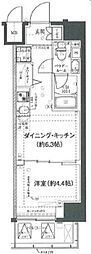 エルフォルテ東京EAST 1DKの間取図画像