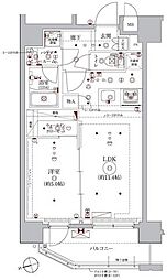 レアライズ浅草3 1LDKの間取図画像