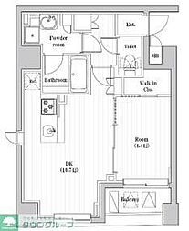 レジデンス文京春日 1LDKの間取図画像