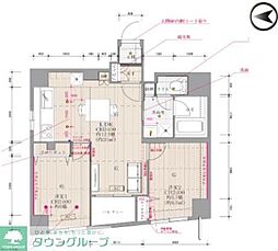 プロスペクト町屋 2LDKの間取図画像