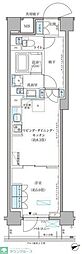 パークアクシス文京本郷 1LDKの間取図画像