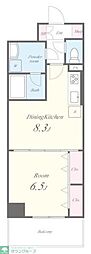 SAKURATERRACE 1DKの間取図画像
