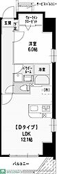 オランジュ・ポルト 1LDKの間取図画像