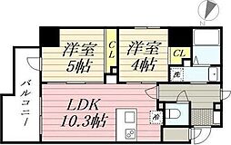 GRANPASEO根岸 2LDKの間取図画像