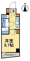 S-RESIDENCEHIKIFUNE 1Kの間取図画像