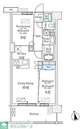 JR総武本線 津田沼駅 徒歩8分の賃貸マンション 5階1SLDKの間取り