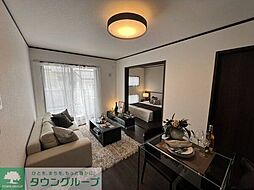 京成本線 京成大久保駅 徒歩17分の賃貸アパート 1階2LDKのリビング/ダイニング