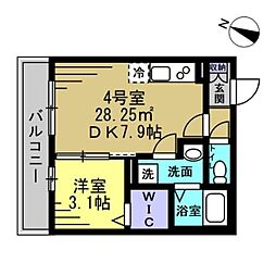 間取図画像 1DK
