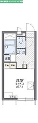 レオパレス昴555F 1Kの間取図画像