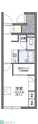レオパレスティエラ2 1Kの間取図画像