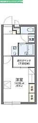 レオパレスNOSE 1Kの間取図画像
