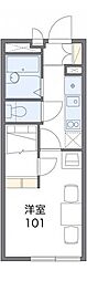 レオパレスENCOUNTER 1Kの間取図画像