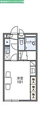 レオパレスMercury 1Kの間取図画像