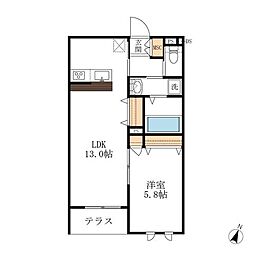 イーストレジデンス 1LDKの間取図画像