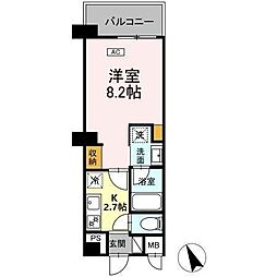 市川市南八幡4丁目マンション 1Kの間取図画像