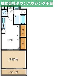 クラッセ 1DKの間取図画像