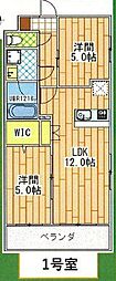 ミル・プランタン幕張 2LDKの間取図画像