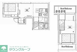 ラフィネ調布 5階2LDKの間取り