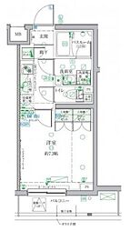 CREVISTA祖師ヶ谷大蔵 1Kの間取図画像
