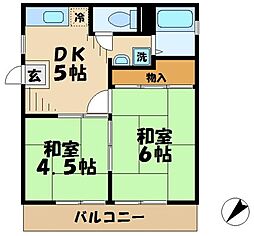 間取図画像 2DK