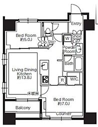 間取図画像 2LDK