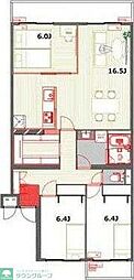 ラポール生田 3LDKの間取図画像