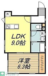 ラ・フェリーチェ 1LDKの間取図画像