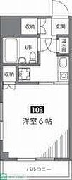 モンレーヴ富士見 1Kの間取図画像