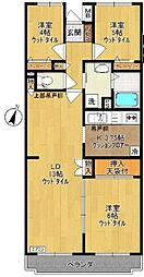 イルテット栗谷 3LDKの間取図画像