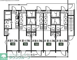MELDIA生田2 ワンルームの間取図画像