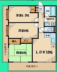 レザンヴィーニュ 3LDKの間取図画像