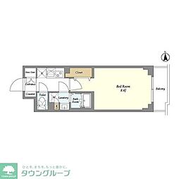 ルネサンスコート上北沢Grand 1Kの間取図画像