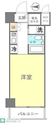 コスモフォーラム三鷹 ワンルームの間取図画像