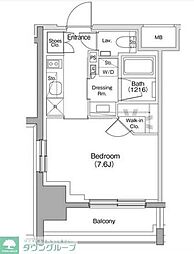 ザ・パークハビオ明大前 1Kの間取図画像