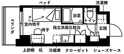 フレンシアエール仙川 ワンルームの間取図画像