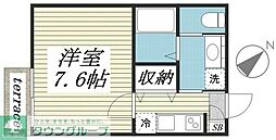 ＳＯＬＥＩＬ　ＰＬＡＩＳＩＲ 1階1Kの間取り