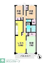 ライオンズマンション津田沼前原 3LDKの間取図画像