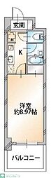 KENEDIX船橋 1Kの間取図画像