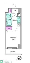 RESIDIA船橋4 1Kの間取図画像