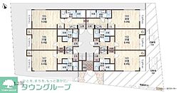 アルファリンデン 1Kの間取図画像
