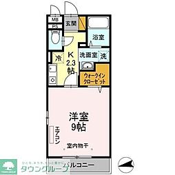 サンハイツ 1Kの間取図画像